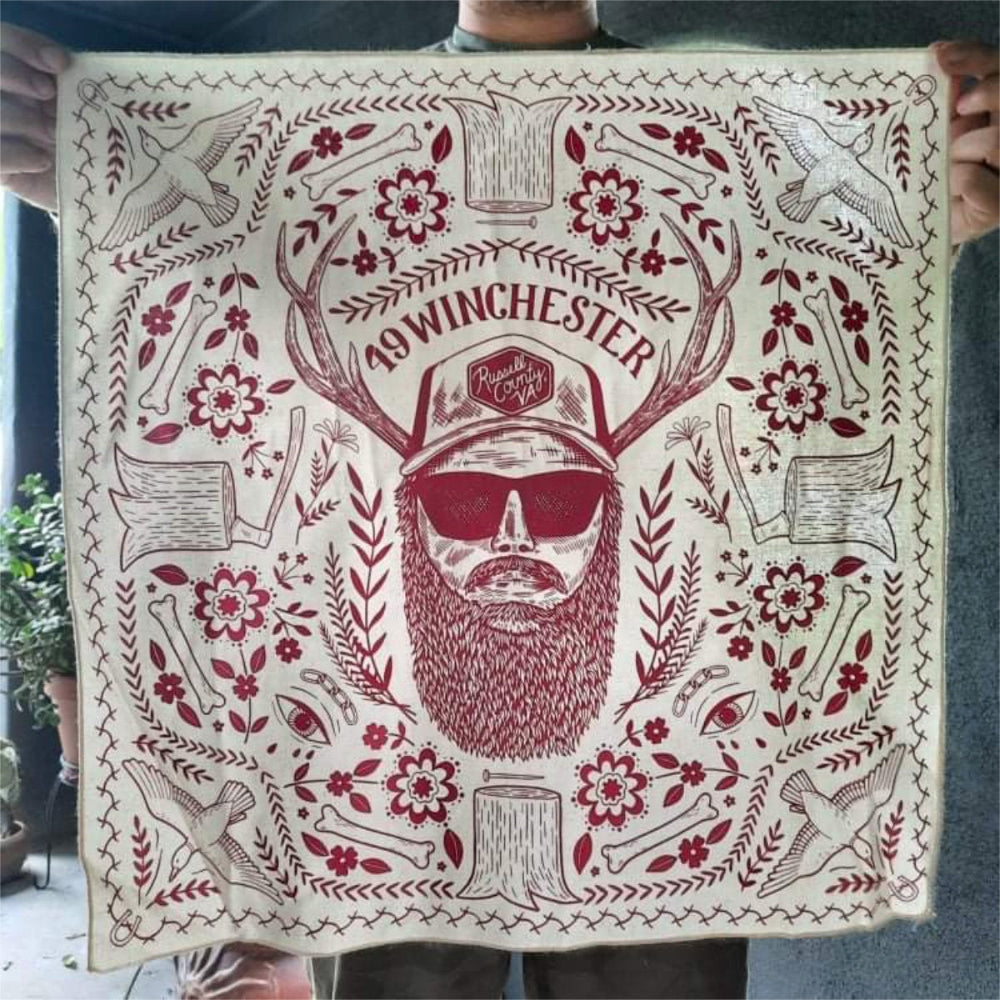 III XL Bandana Held Up