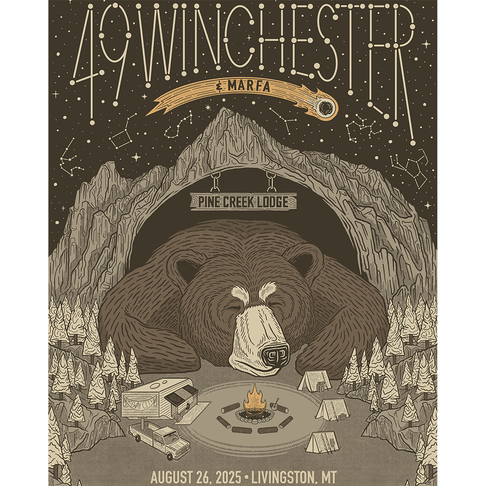 8.26.25 Pine Creek Lodge Livingston, MT Poster - Signed