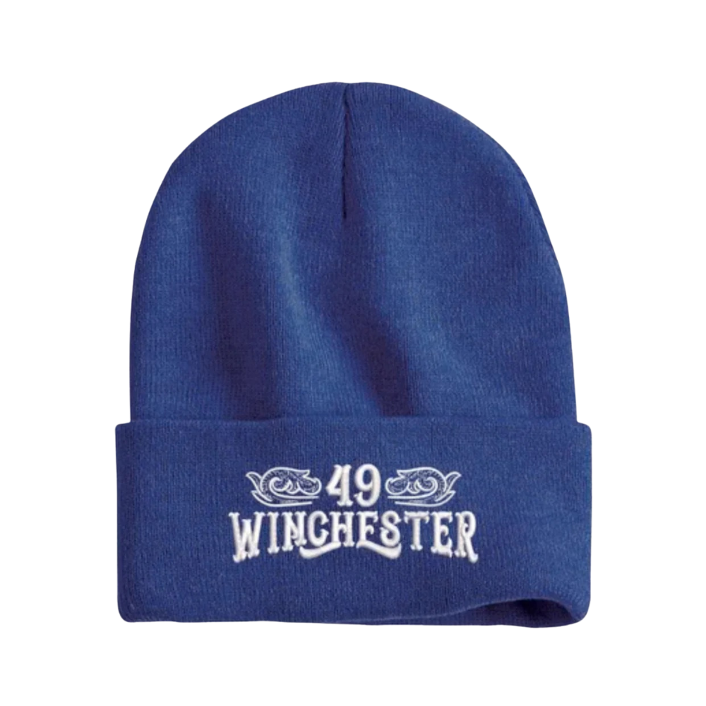 Royal Blue 49 Winchester Logo Beanie