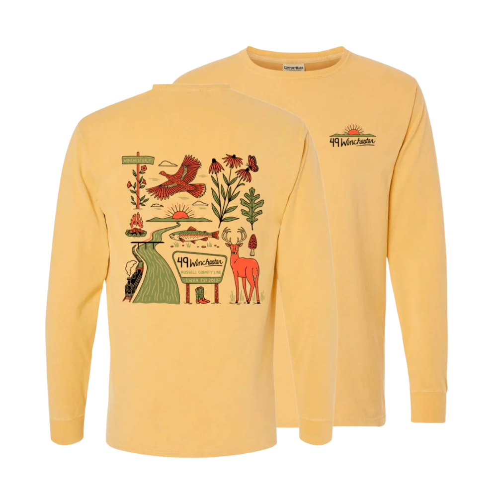 Russell County Line Long Sleeve Tee Stacked